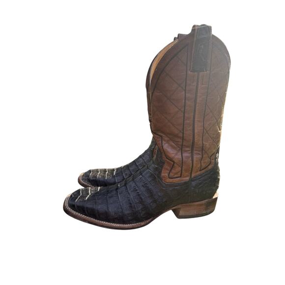 Rod Patrick Caiman Belly Black Western Boot - Women’s 10AA - Picture 1 of 8